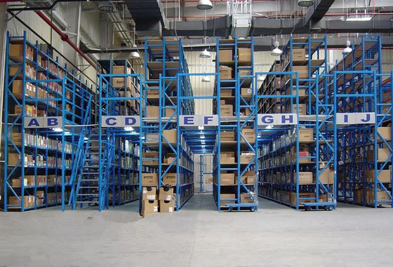 satın al Depo Mezzanine Zemini Raf Sistemiyle Çok Seviye Depolama Çözümü Çevrimiçi üretim